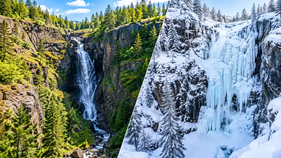 Korouoma Canyon in Summer vs Winter: Weather and Seasons