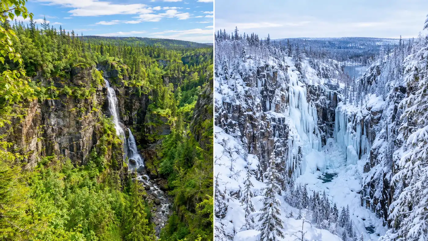 Korouoma Canyon in Summer vs Winter: Weather and Seasons